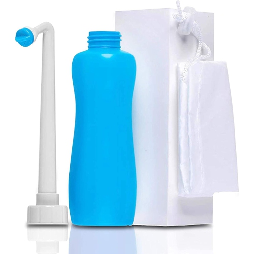 SereneLife Portable Toilet Sprayer-Travel w/Handheld Bottle for Personal Cleansing Use, No Leakage & Easy Squeeze, Extended Nozzle Serene-Life-Portab