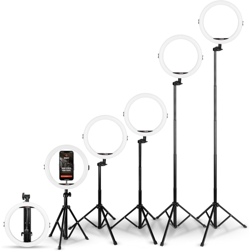 SQUATZ 11’’ LED 12W Selfie Ring Light R11 with Wired Control, Tripod Stand with 6 Sections, Phone Holder, Adjustable Brightness Levels for Influencer