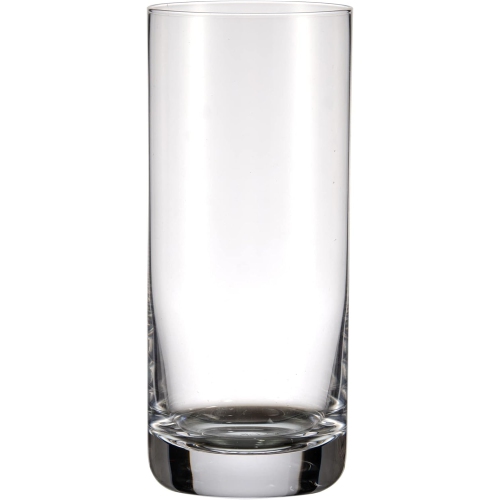 NUTRICHEF  14.2OZ Highball Drinking Glasses - Set Of 2 Heavy Base Tall Tumbler Clear Glassware for Water, Wine, Beer, Liquor, Gin, Cocktail, Whiskey