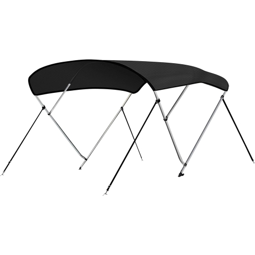 Image 1 de 5.. Toile de toit étanche SereneLife Bimini pour bateau - 67-72 po W 3 Bow Bimini auvent pour bateau - tubes de cadre en aluminium à double paroi de 1