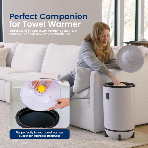 SereneLife Fragrance Scented Disc, 15 Fragrant Scents Suitable for Towel Warmer Bucket Convenient Size Fits in Most Air Freshener Holders Fresh Aroma