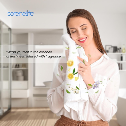 SereneLife Fragrance Scented Disc, 15 Fragrant Scents Suitable for Towel Warmer Bucket Convenient Size Fits in Most Air Freshener Holders Fresh Aroma