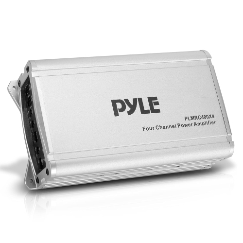 PYLE  4-Channel Weather-Resistant Audio Amplifier System - 1200W Max Bridged, 800W Max Stereo Designed for Atv, Utv, 4X4, Jeep, Motorcycle And Marine