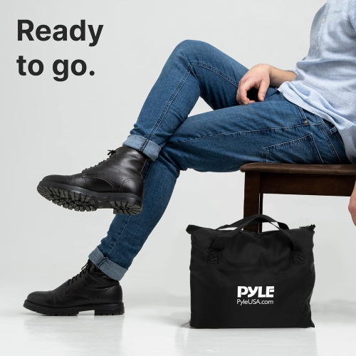 Pyle Foldable Portable Projector Screen - 120" 16:9 HD 4K Lightweight Indoor Outdoor Anti-Crease Movie Projection Display - for Home Theater, Party,