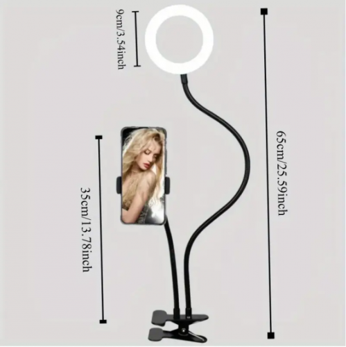 Phone stand 3.5-inch selfie ring light with phone stand 3 lighting modes