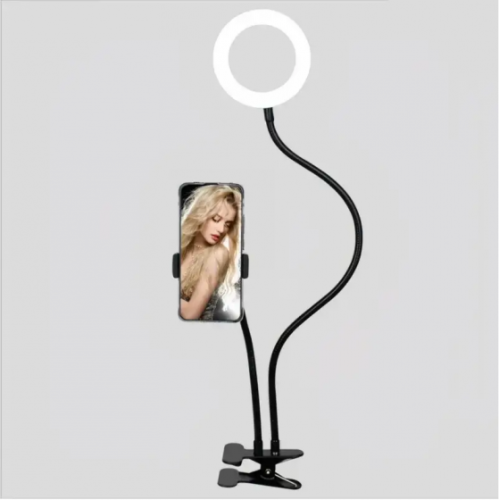 Phone stand 3.5-inch selfie ring light with phone stand 3 lighting modes