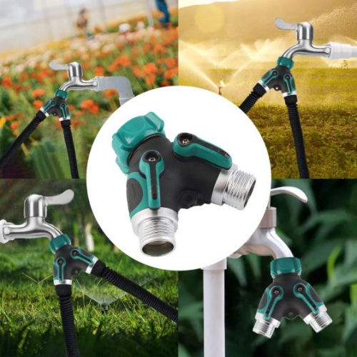 2 Way Heavy Duty Garden Hose Y-shape Hose Splitter Garden Hose Supplies