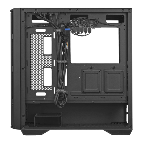 Cougar UNIFACE RGB Mid Tower ATX Computer Case, Tempered Glass Side Panel, 4 x 120mm ARGB Fans Pre-Installed, Black