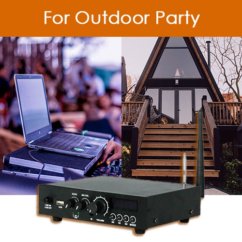 Amplificateur numérique à 2 canaux SecurLink 2 x 50&nbsp;W, 4-8&nbsp;Ohm, Bluetooth 5,0, télécommande