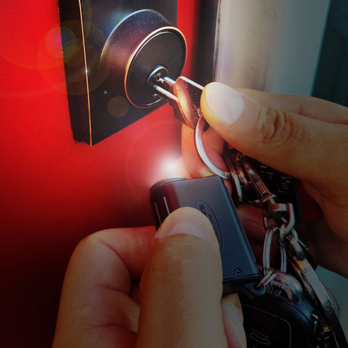 Lampe de poche/porte-clés Seeker-R de Police Security - 150 lumens