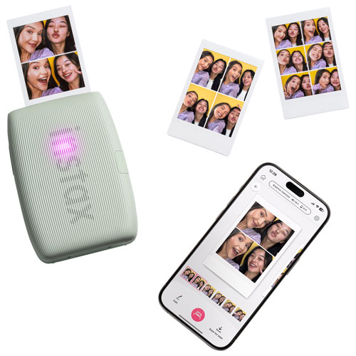 Imprimante Instax Mini Link 3 de Fujifilm pour téléphone intelligent - Vert sauge