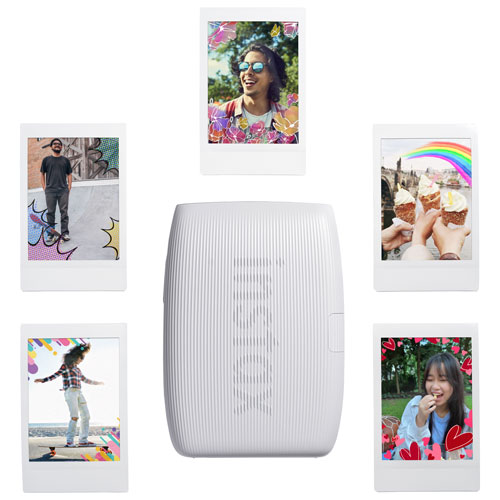 Imprimante Instax Mini Link 3 de Fujifilm pour téléphone intelligent - Blanc argile