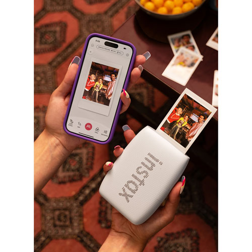 Imprimante Instax Mini Link 3 de Fujifilm pour téléphone intelligent - Blanc argile