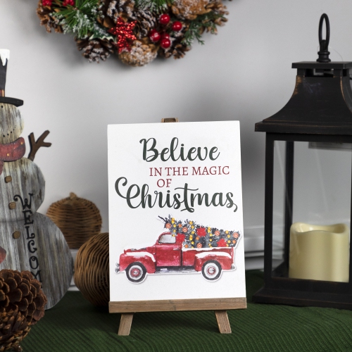 NORTHLIGHT  Believe In The Magic Of Christmas Sign - 9.25"