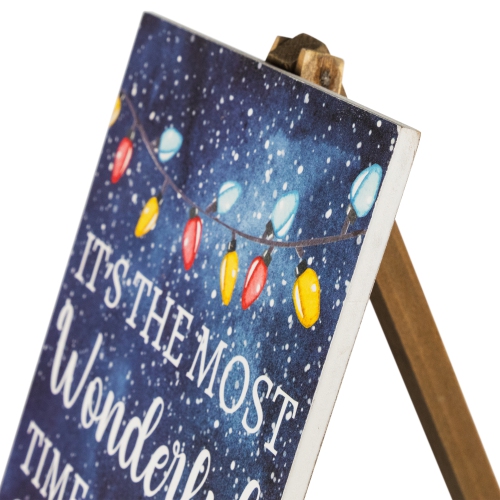 It's the Most Wonderful Time of the Year Christmas Sign - 9.25"