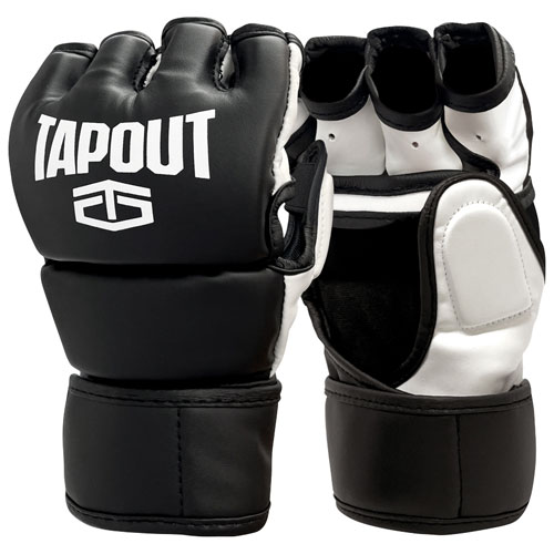 Gants d'arts martiaux mixtes 10 oz de Tapout - Noir