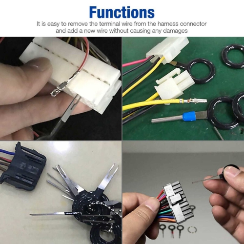 Terminal Ejector Kit,Needle Retractor, Auto Kit Car Terminal Removal Connector for Automotive Electrical Wiring Crimp Connector Pin and Car Repair