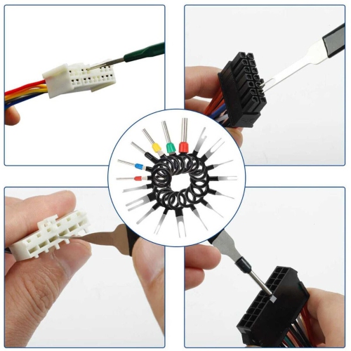 Terminal Ejector Kit,Needle Retractor, Auto Kit Car Terminal Removal Connector for Automotive Electrical Wiring Crimp Connector Pin and Car Repair