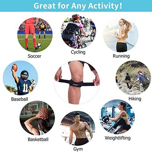 Support strap for men pain relief running gym squats,Patella Brace Protector Band for Sports with bridge belt Pads for Running, basketball outdoor