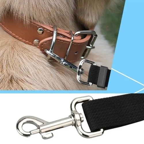 Pet Dog Cat Seat Belts, Car Headrest Restraint Adjustable Safety Leads Vehicle Seatbelt Harness 3-in-1 Dog Car Seat Belt, Dog Short Leash, Pet Car