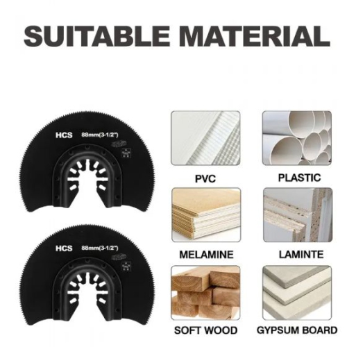 2pcs 3-1/2-Inch Semicircle Precision Saw Blades Thereby Saving You Time And Effort