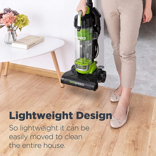 EUREKA 11.42 x 11.93 x 41.34 inch Ultra-Lightweight Compact Bagless Upright Vacuum Cleaner Lime Green