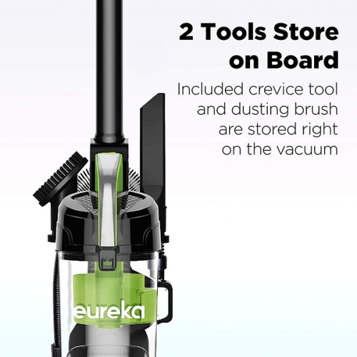 EUREKA 11.42 x 11.93 x 41.34 inch Ultra-Lightweight Compact Bagless Upright Vacuum Cleaner Lime Green