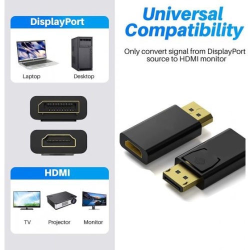 4K DisplayPort To HDMI Adapter 2160P Displayport to HDMI Adapter/Cable