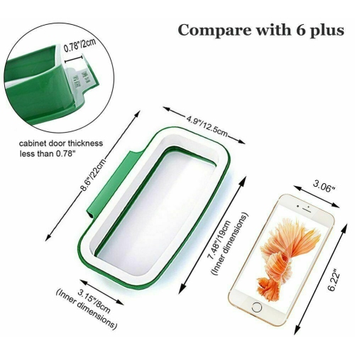 Kitchen Trash Bag Holder, Kitchen Cabinet Trash Bag Holder Built-in Kitchen Trash Can Door, Garbage Holder Over Basket Cabinet Door Trash Bag Holder