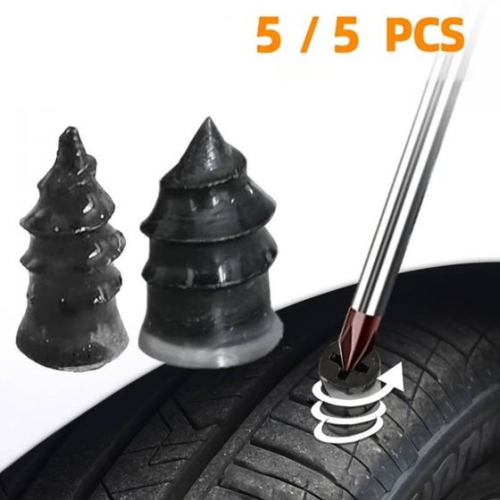 10pcs Car Vacuum Tire Repair Nail Rubber Screw Nails + Screwdriver Fast Tool Set