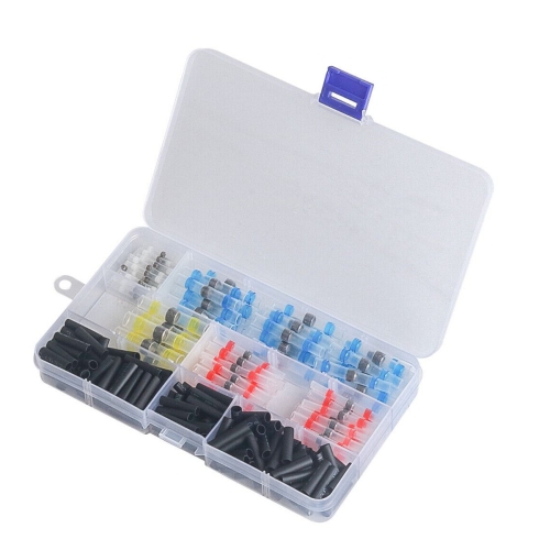 ISTAR Solder Butt Connector, Heat Shrink Butt Connector 300pcs and Remove Durable Stable Practical with Box for Heat Shrink Tube