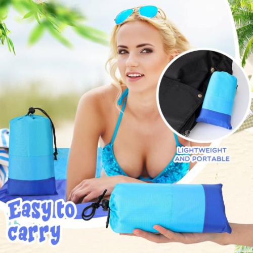 Blanket Extra Large Sandproof Waterproof Oversized Beach Mat Quick Drying Lightweight Picnic Blanket for Camping, Travel, Festivals, Hiking