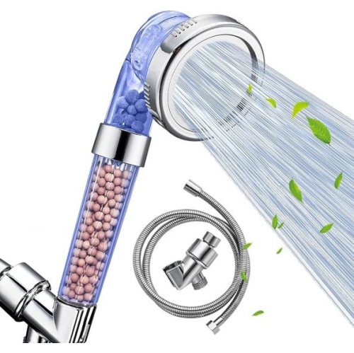 Pomme de douche turbo haute pression&nbsp;: Débit d'eau puissant pour une douche revitalisante