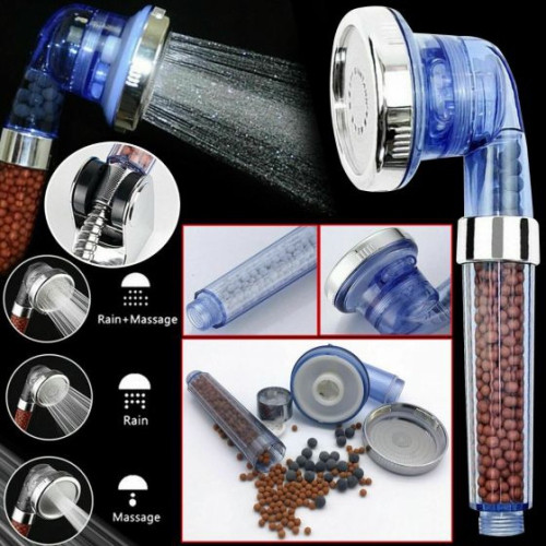 Pomme de douche turbo haute pression&nbsp;: Débit d'eau puissant pour une douche revitalisante