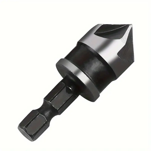 3pcs/Chamfering Tool Carbon Steel 90 Degree Hexagonal Shank Three-pcs Set 12-19mm Woodworking Hole Opener Black Cobalt Drill