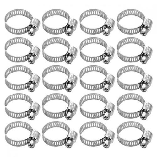 ISTAR  20X Adjustable Hose Clamps Worm Gear Stainless Steel Clamp Assortment