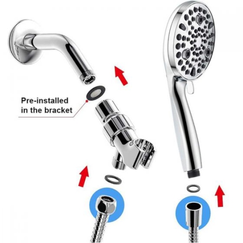 Bath Shower With Airbrush This shower head including pause mode to pause water while shampooing