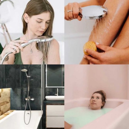 Bath Shower With Airbrush This shower head including pause mode to pause water while shampooing