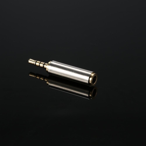 2.5mm Male to 3.5mm Female Stereo Mic Audio Headphone Adapter Converter