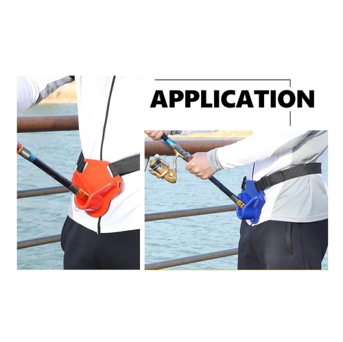 Fishing Rod Holder Belt with Rod Holder for Hands Free Fishing on Boats, Boat Adjustable Waist Gimbal Belt Fishing Pole Belt for Saltwater or