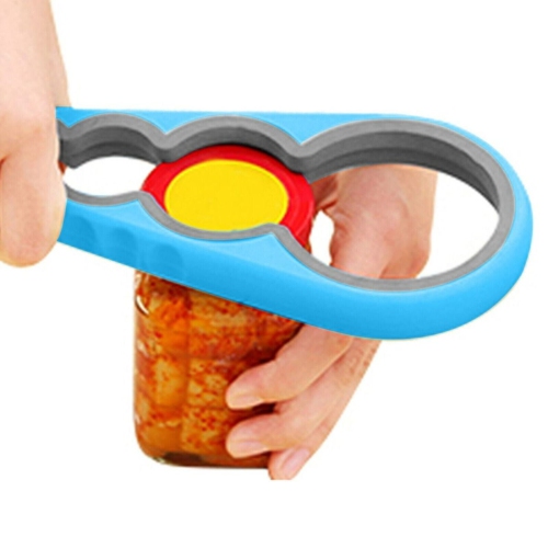 1pc Ergonomic Multifunctional 4-in-1 Jar Opener - Effortless Opening for Arthritic Hands, Seniors with Arthritis, Weak Grip - Manual, Space-Saving,