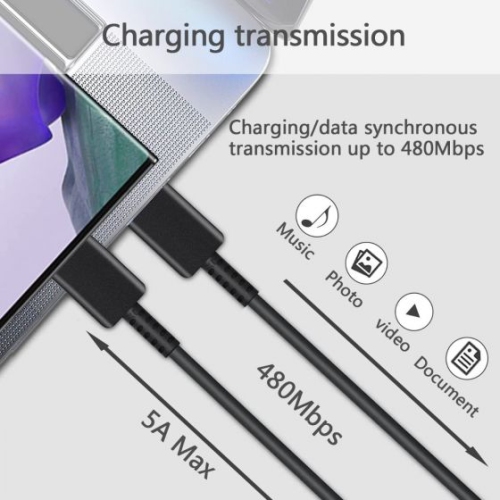 Chargeur mural rapide USB-C de 45W w + câble de 6FT pi