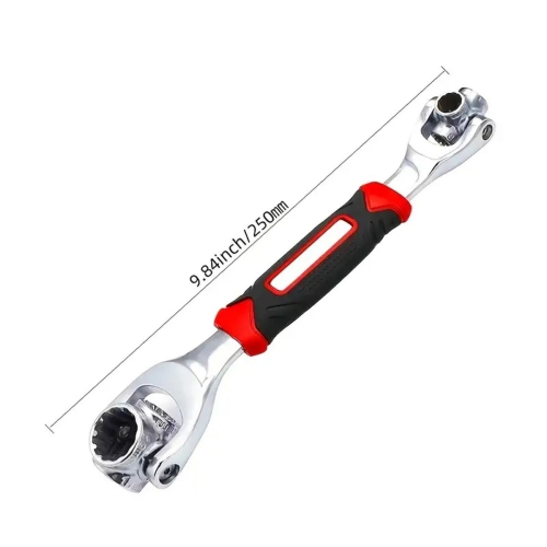 1 Pcs Spanner Socket Wrench, Multifunction Universal Wrench Socket Wrench Multifunction Wrench Tool with 360 Degree Rotating Head, Spanner Tool for