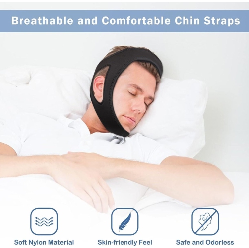 Strap Sleep Apnea Belts Jaw Solution Chin Support Anti Snore Stop Snoring Bands