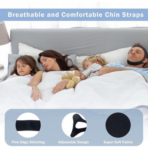 Strap Sleep Apnea Belts Jaw Solution Chin Support Anti Snore Stop Snoring Bands