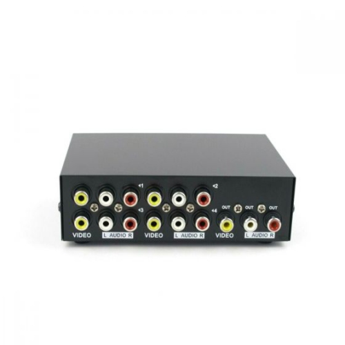 AV to HDM Converter RCA to HDMI Composite Switcher Video Audio 1080P 4 in 1 out