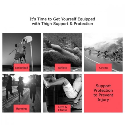 Adjustable Hamstring Compression Sleeve: Breathable Neoprene for Support and Comfort