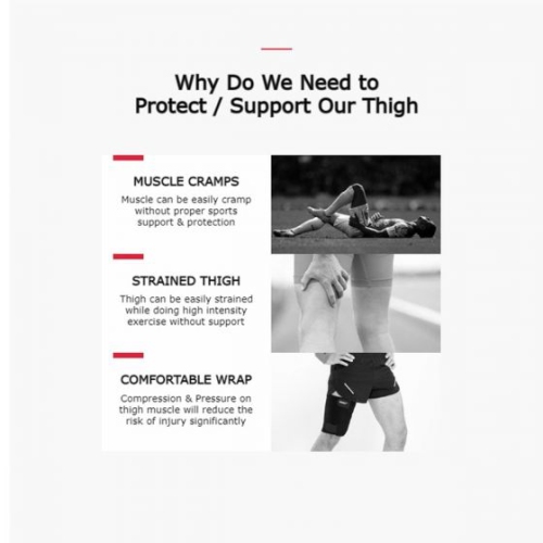 Adjustable Hamstring Compression Sleeve: Breathable Neoprene for Support and Comfort