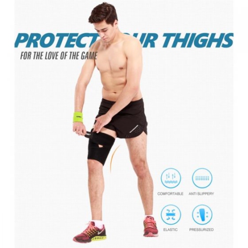 Adjustable Hamstring Compression Sleeve: Breathable Neoprene for Support and Comfort