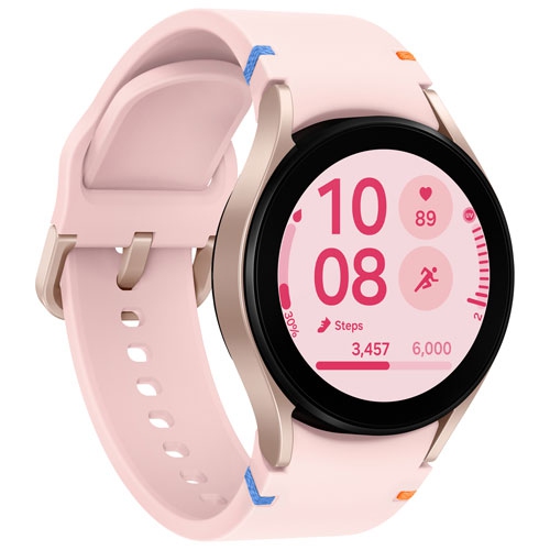 Boîte ouverte - montre intelligente 40 mm Galaxy Watch FE de Samsung avec moniteur de fréquence cardiaque - Rose doré